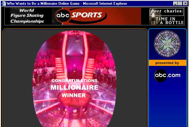 MILLIONAIRE Winner